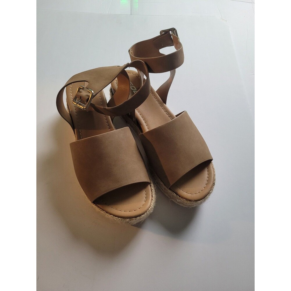 Soda Women’s Platform Sandals – Brown – Size 8